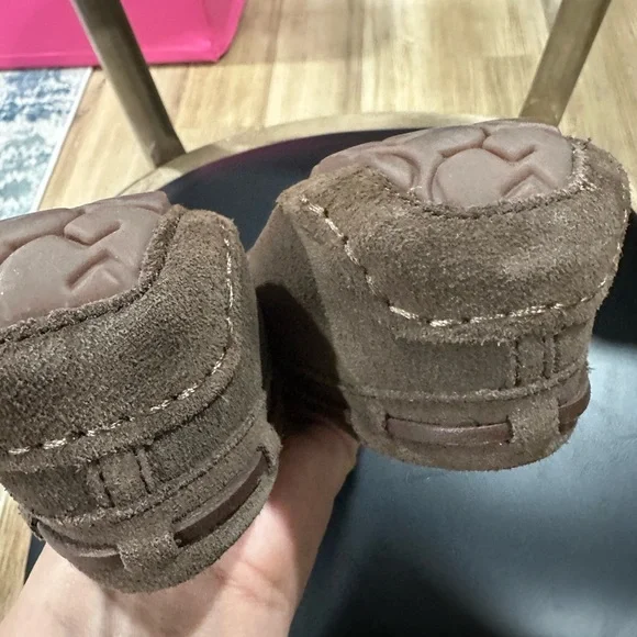UGG  Olsen Chocolate Suede Slippers  new  no tags - Picture 10 of 12